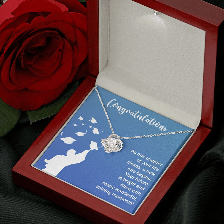 Happy Graduation | Here's to a Future Full of Possibilities, Grad! - Love Knot Necklace