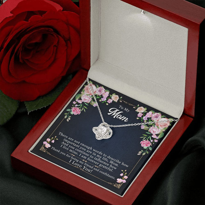 To My Mom | With Love and Appreciation, Mom - Love Knot Necklace