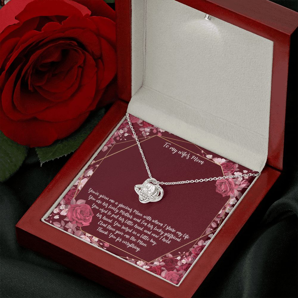 To My Mother-in-Law | Grateful for mom-in-law - Love Knot Necklace