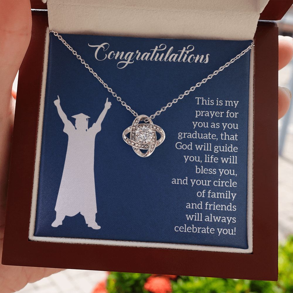 Happy Graduation | Steps to Greatness - Love Knot Necklace