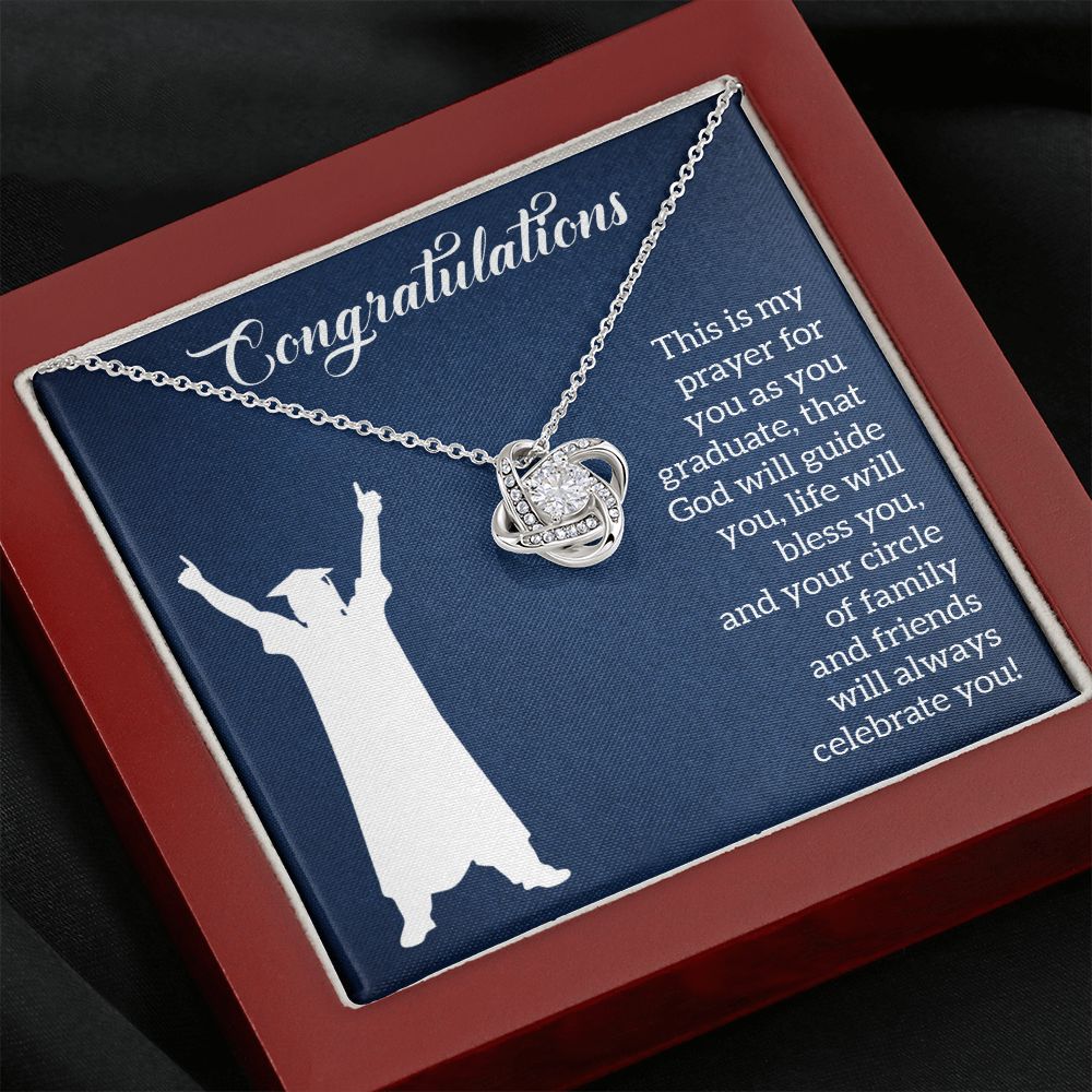Happy Graduation | Steps to Greatness - Love Knot Necklace