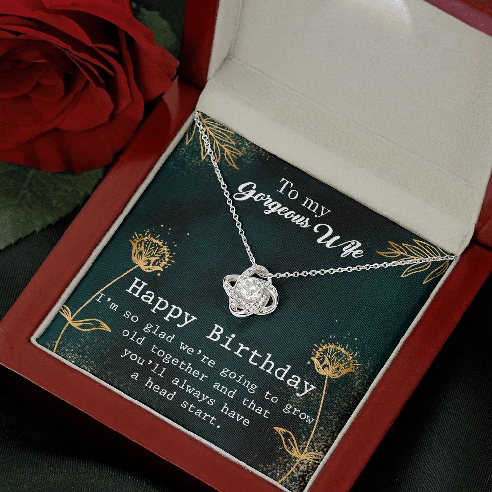 To My Wife | To My Gorgeous Wife - Love Knot Necklace