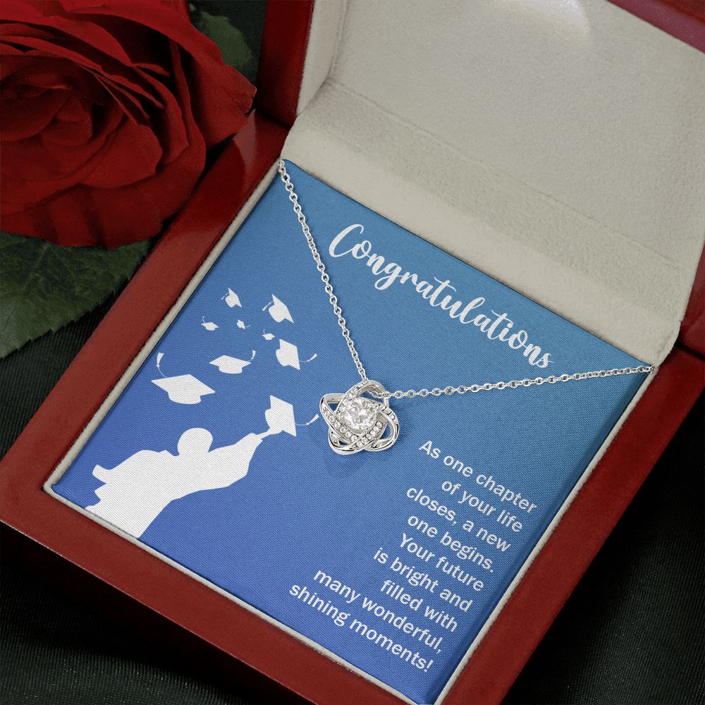 Happy Graduation | Here's to a Future Full of Possibilities, Grad! - Love Knot Necklace