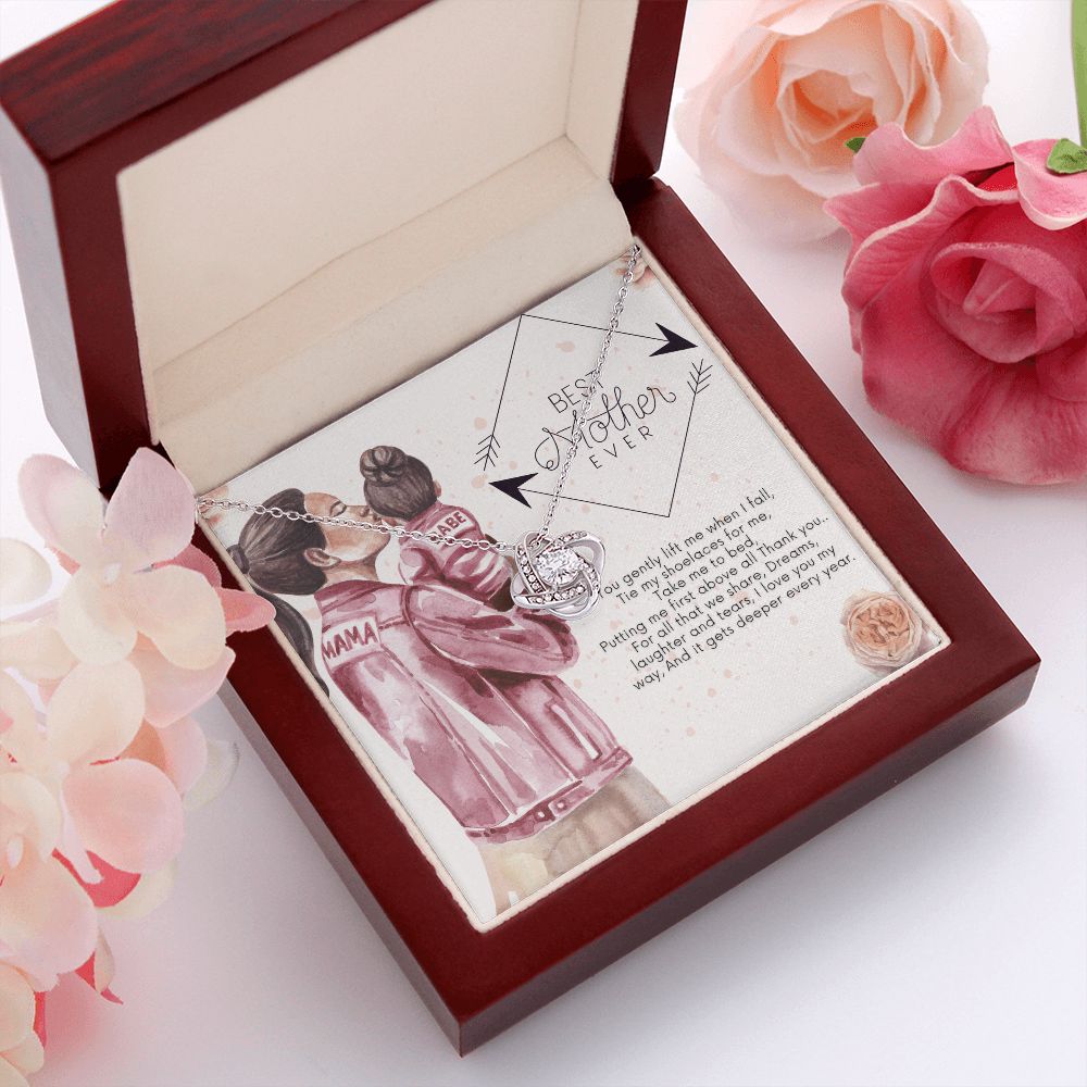 Happy Mother's Day | Thank you for putting me first above all - Love Knot Necklace