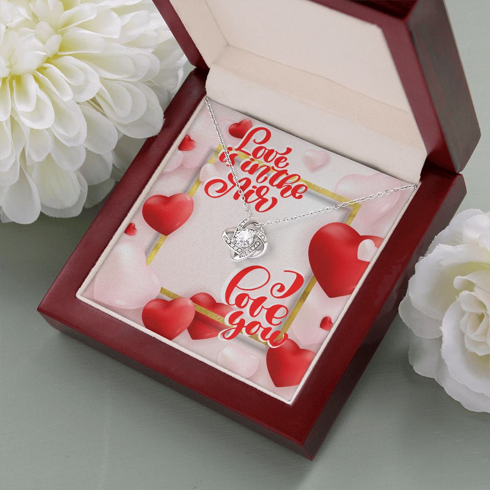 Happy Valentine's Day | I Love You to the Moon and Back - Love Knot Necklace