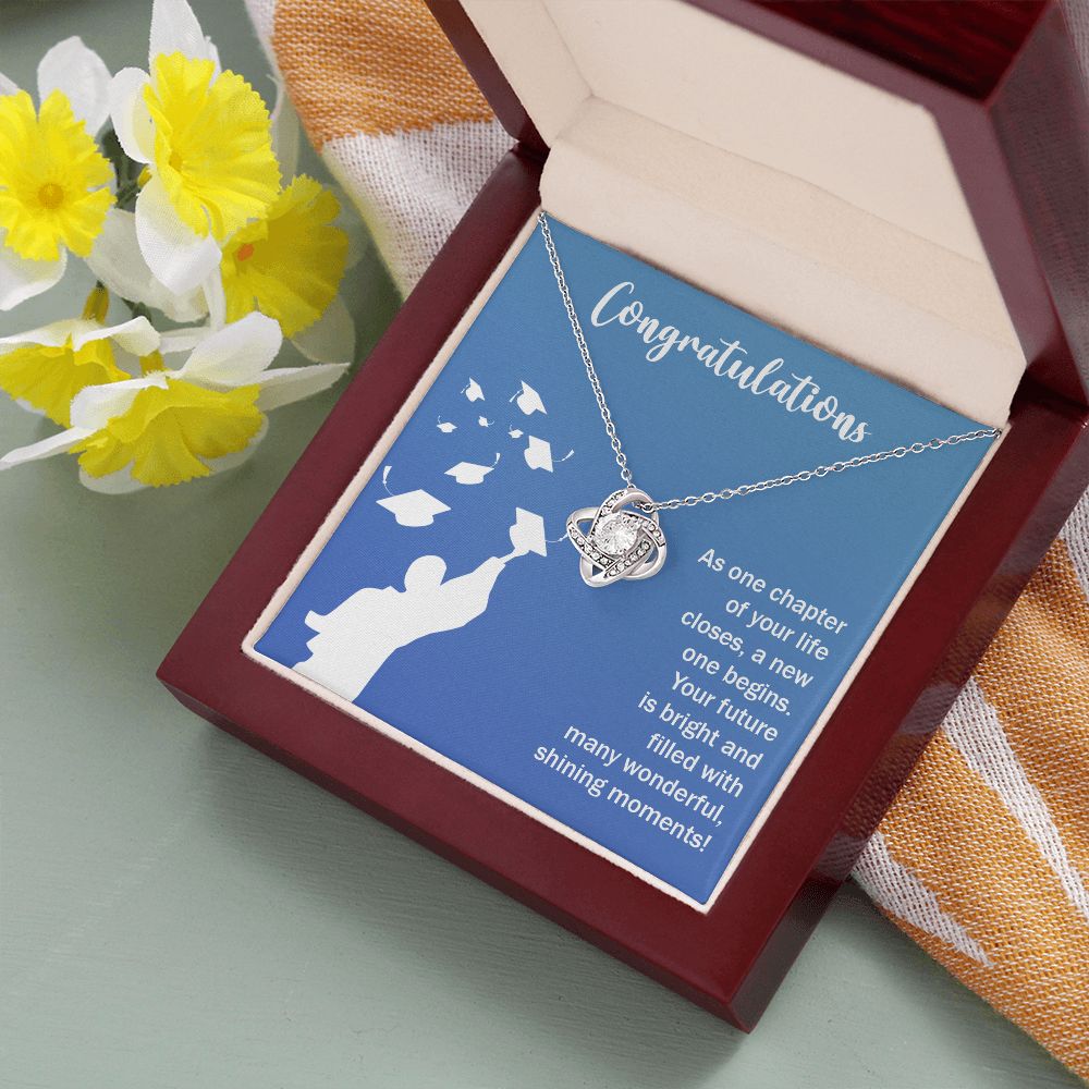 Happy Graduation | Here's to a Future Full of Possibilities, Grad! - Love Knot Necklace
