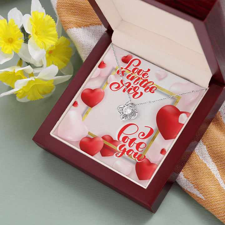 Happy Valentine's Day | I Love You to the Moon and Back - Love Knot Necklace