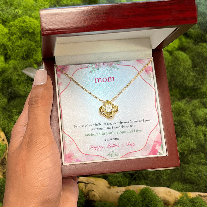Happy Mother's Day | Anchored in Faith, Hope and Love - Love Knot Necklace