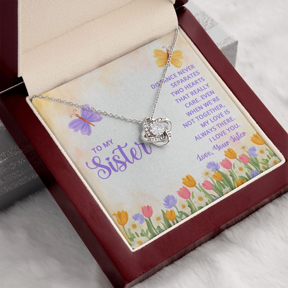 To My Sister | Thank you for being my role model - Love Knot Necklace