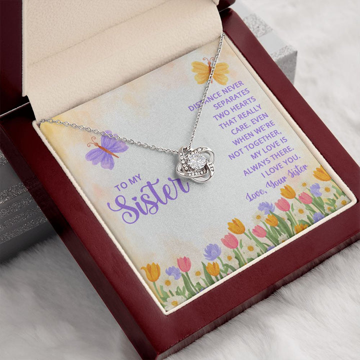 To My Sister | Thank you for being my role model - Love Knot Necklace