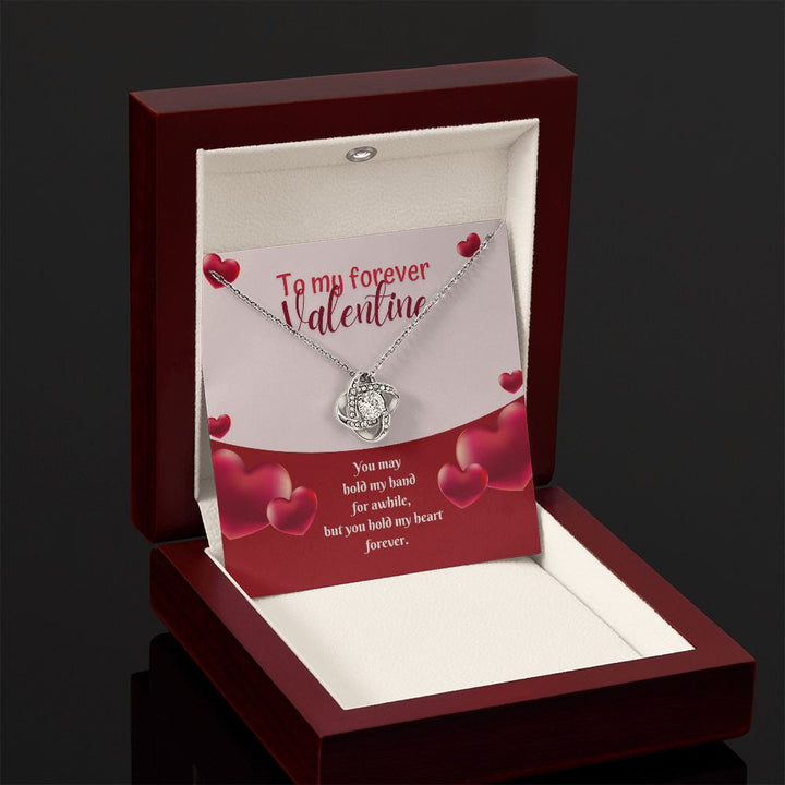 To My Forever Valentine | Forever in Your Arms - Love Knot Necklace