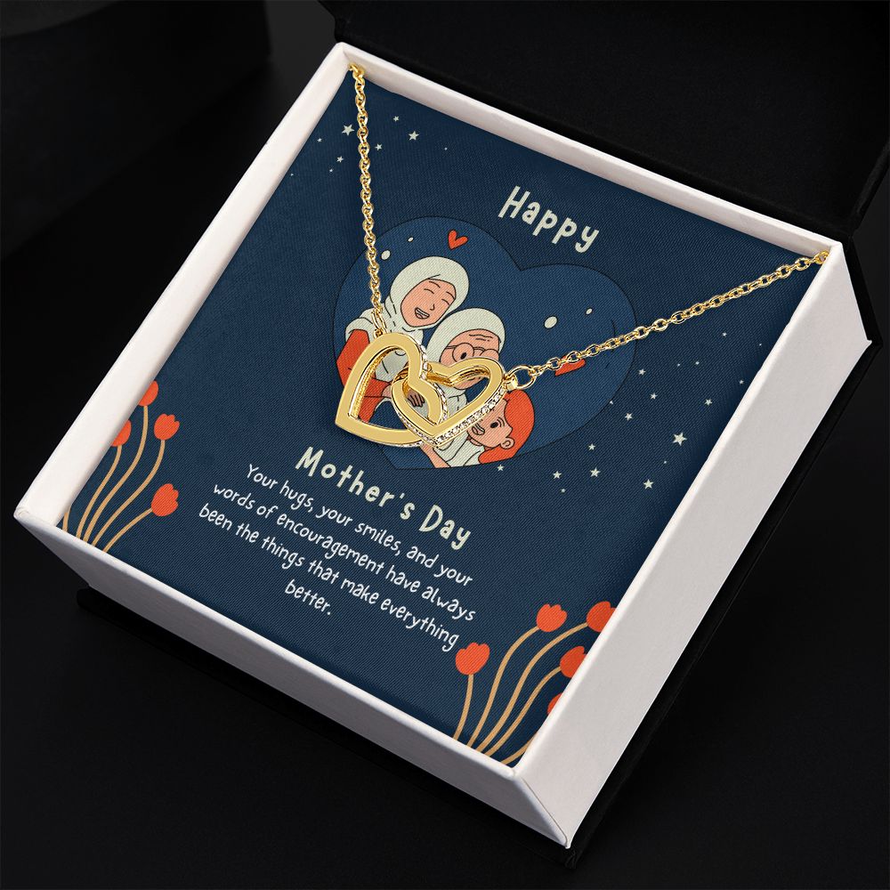 Happy Mother's Day | Your words of encouragement have always been a thing - Interlocking Hearts Necklace
