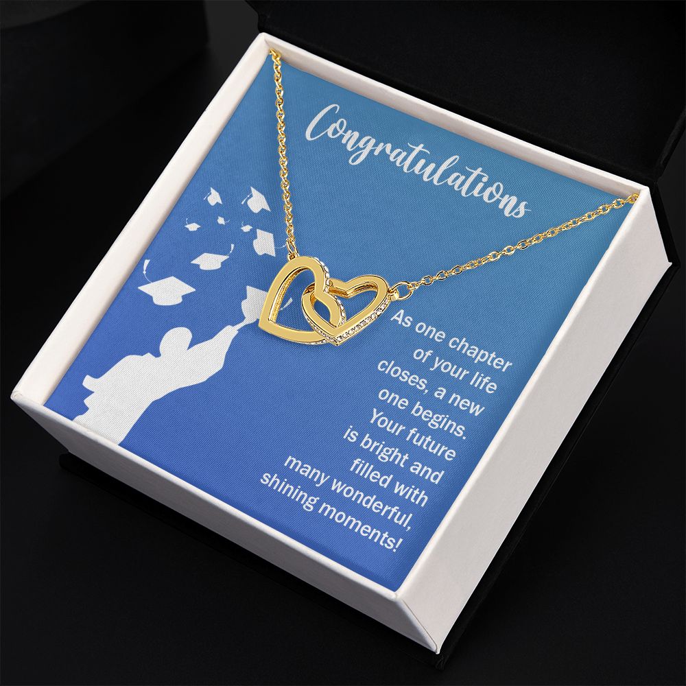 Happy Graduation | You've Got This, Grad! - Interlocking Hearts Necklace