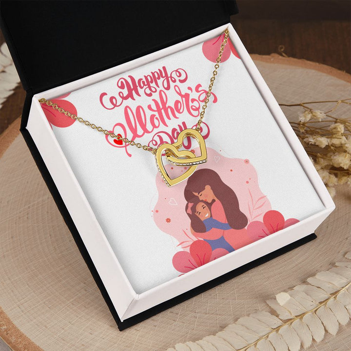 Happy Mother's Day | Thanks for always being my rock - Interlocking Hearts Necklace
