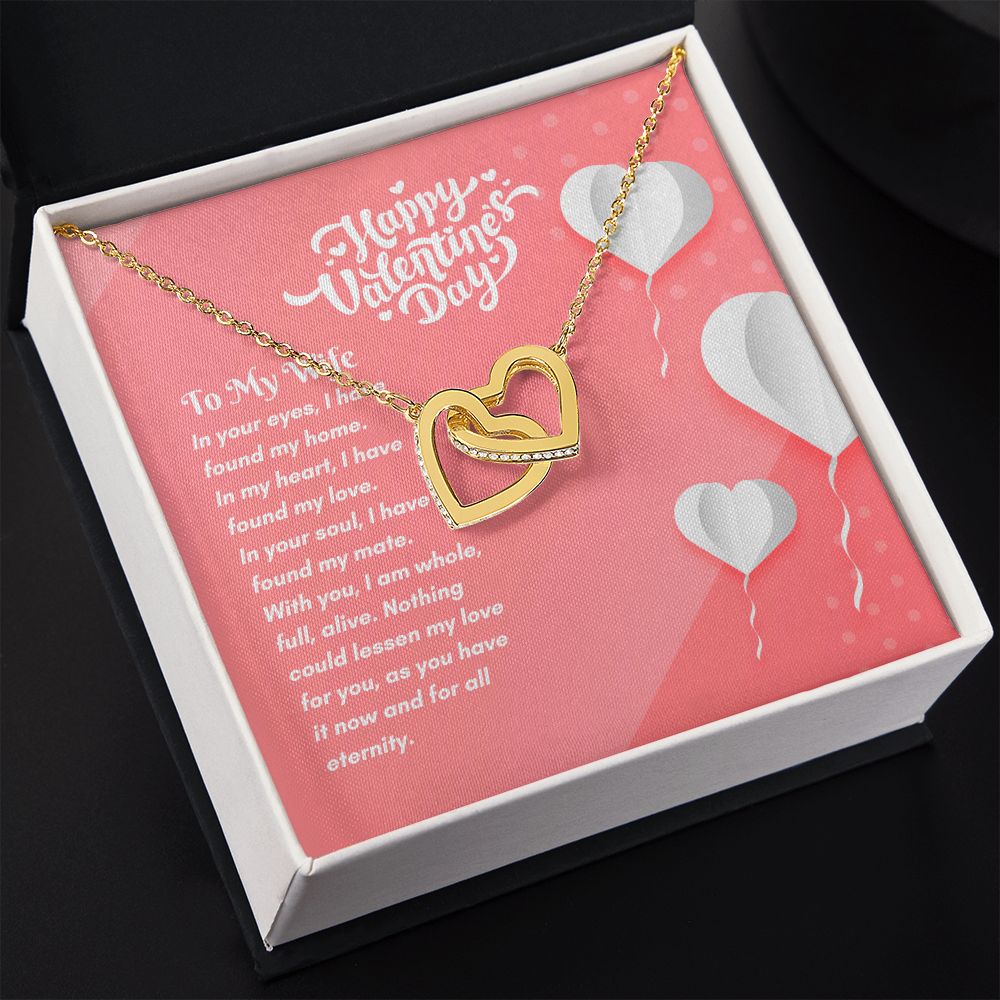 Happy Valentine's Day | Unending Love for You - Interlocking Hearts Necklace