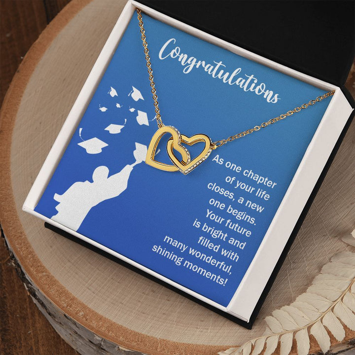 Happy Graduation | You've Got This, Grad! - Interlocking Hearts Necklace