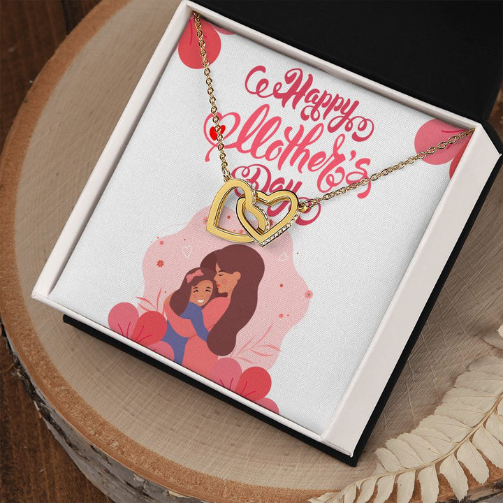 Happy Mother's Day | Thanks for always being my rock - Interlocking Hearts Necklace