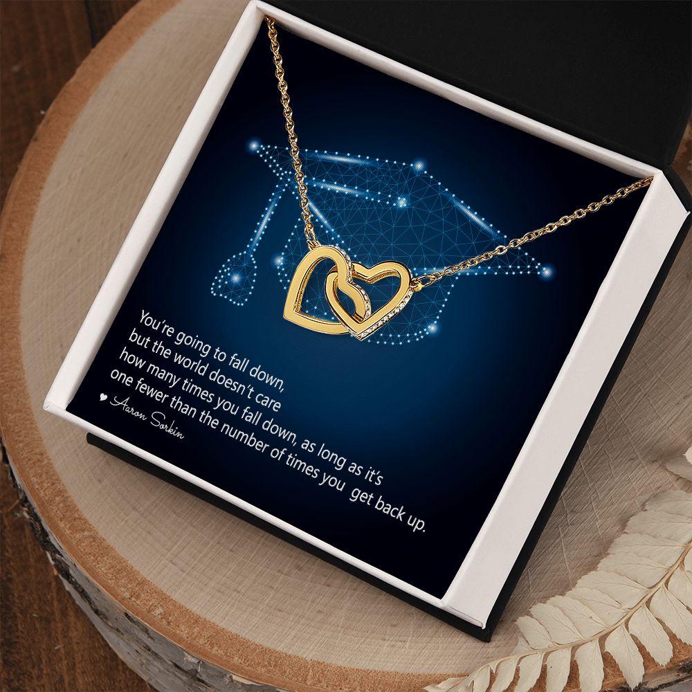 Happy Graduation | Dreams Do Come True - Interlocking Hearts Necklace