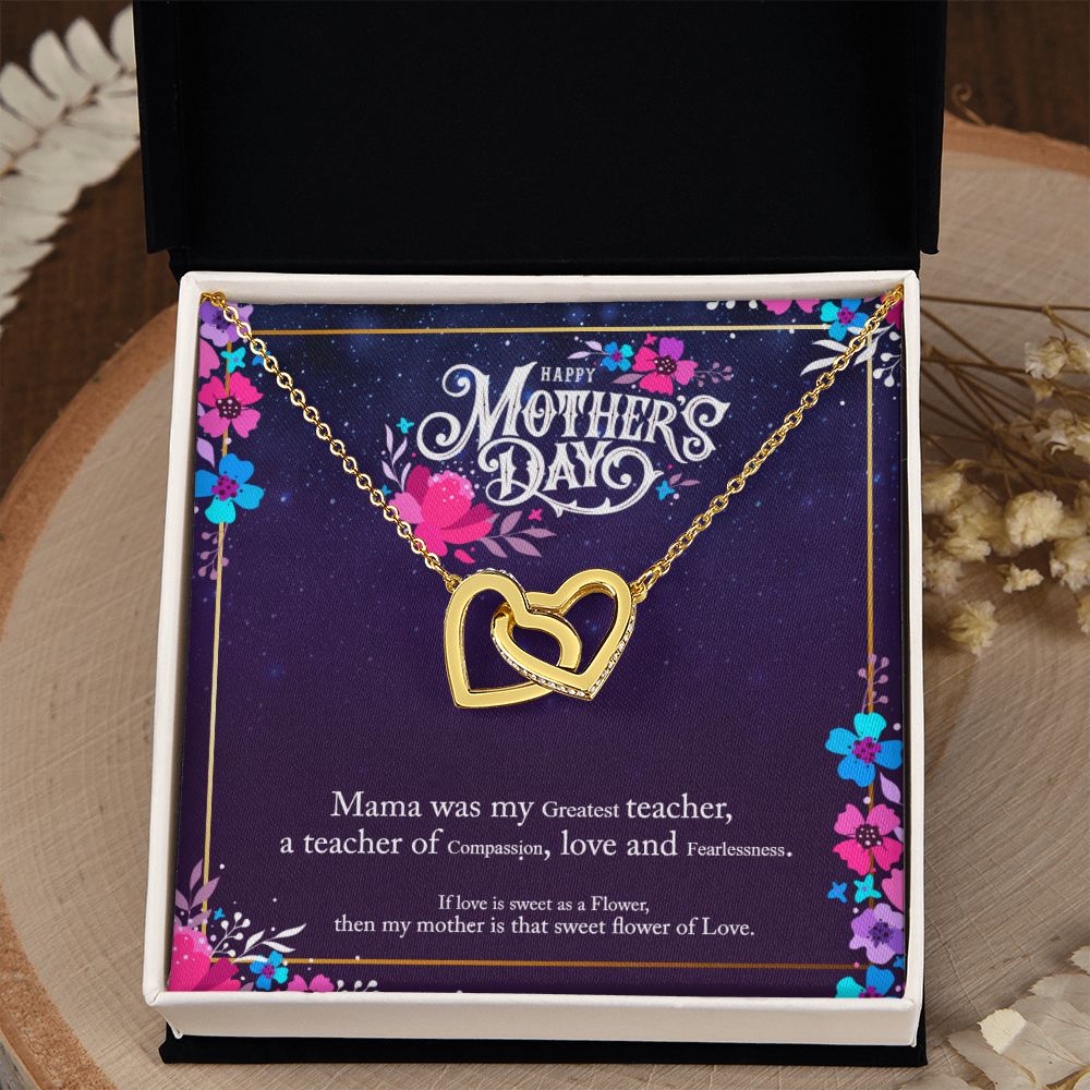 Happy Mother's Day | Sweet Flower of Love - Interlocking Hearts Necklace