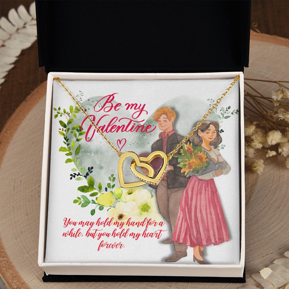 Be My Valentine | A hand to hold, a heart to keep - Interlocking Hearts Necklace