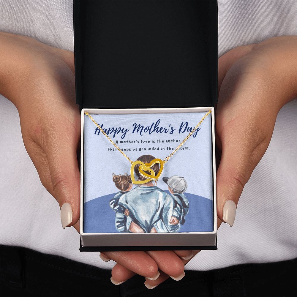 Happy Mother's Day | Mother's love keep us grounded in the storm - Interlocking Hearts Necklace