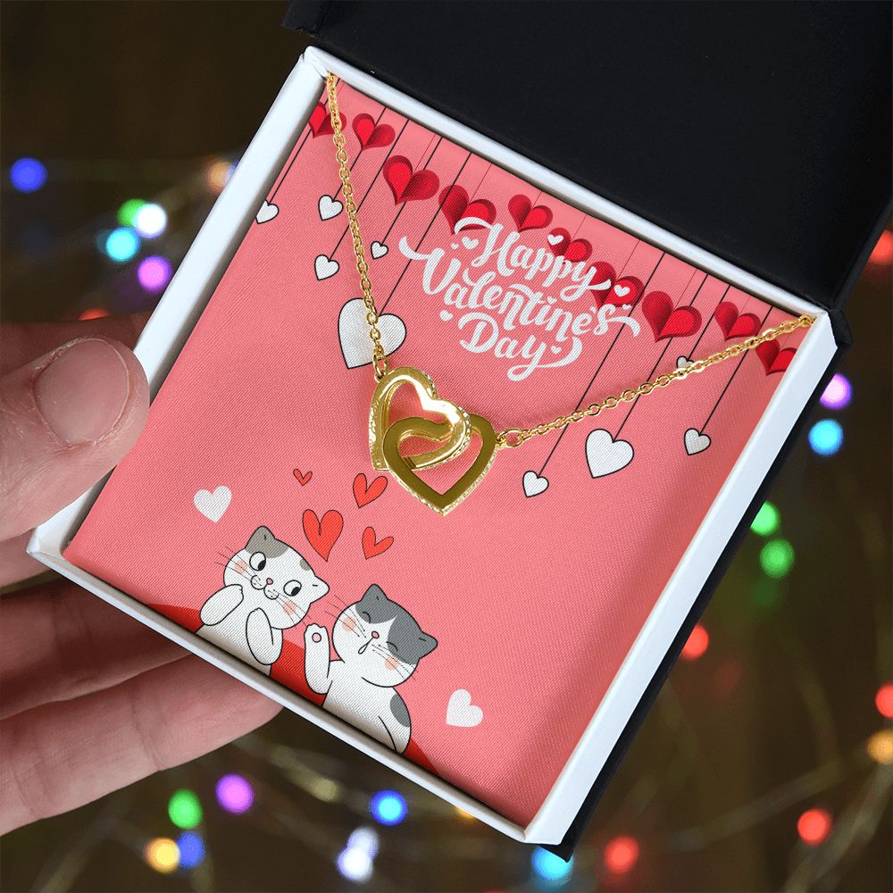 Valentine's Day | A Kiss & A Hug On This Day Of Love - Interlocking Hearts Necklace