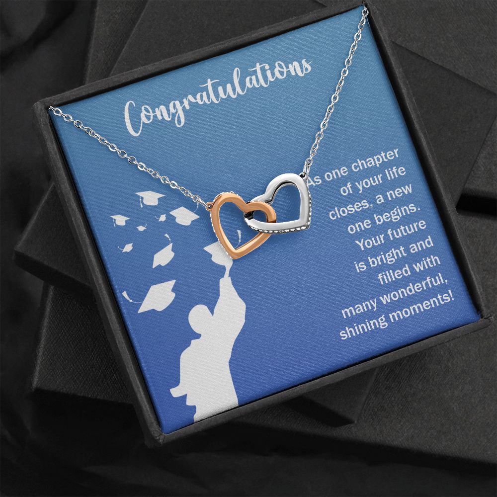 Happy Graduation | You've Got This, Grad! - Interlocking Hearts Necklace