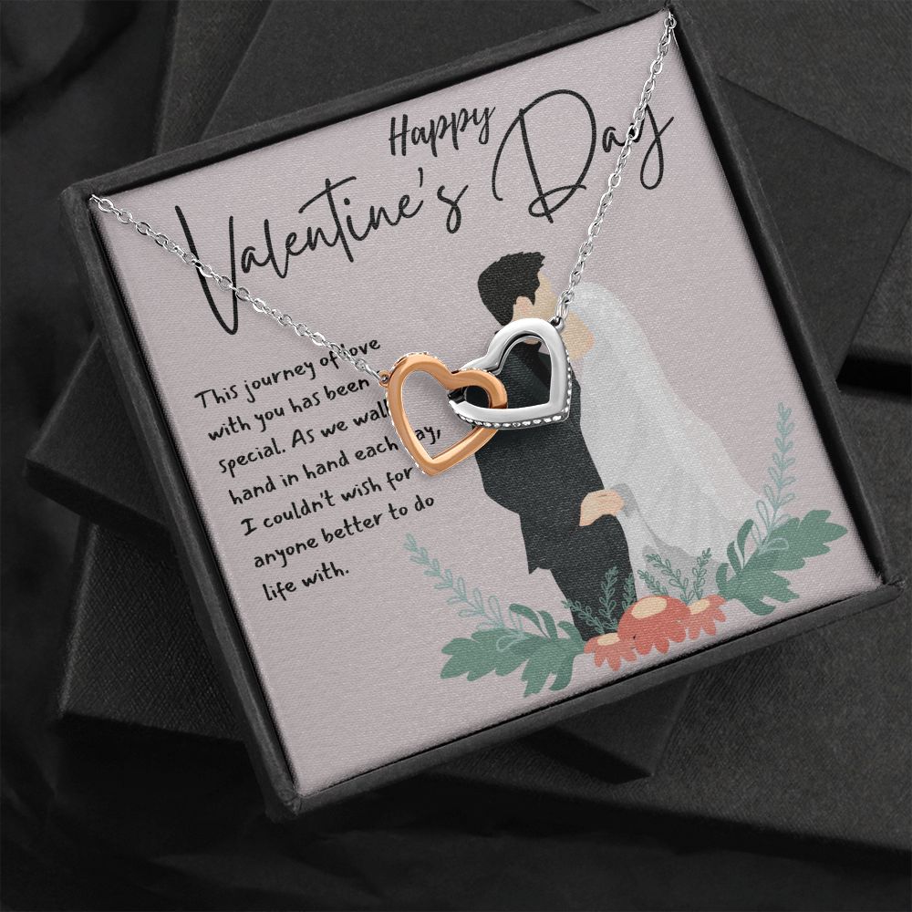 Happy Valentine's Day | This Journey of Love - Interlocking Hearts Necklace
