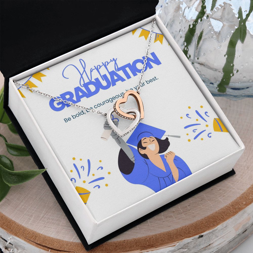 Happy Graduation | Your hard work has paid off - Interlocking Hearts Necklace