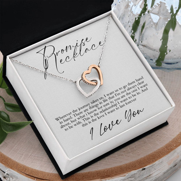 Promise Necklace | I want us to go there hand in hand - Interlocking Heats Necklace