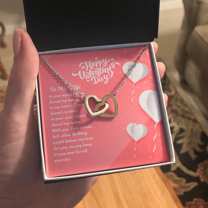 Happy Valentine's Day | Unending Love for You - Interlocking Hearts Necklace