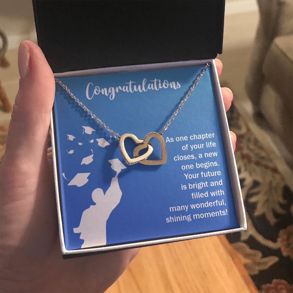 Happy Graduation | You've Got This, Grad! - Interlocking Hearts Necklace