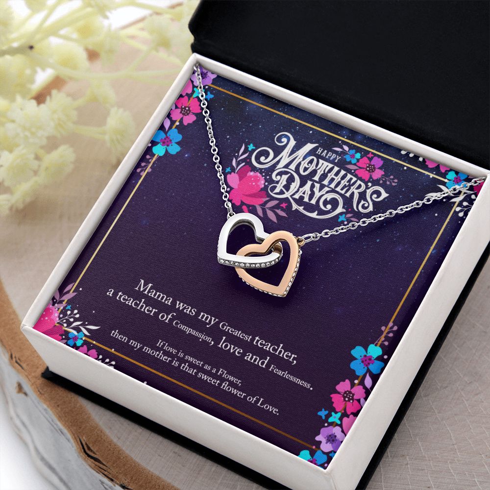 Happy Mother's Day | Sweet Flower of Love - Interlocking Hearts Necklace