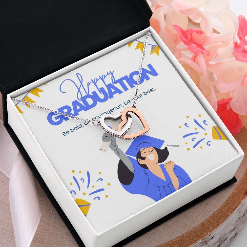 Happy Graduation | Your hard work has paid off - Interlocking Hearts Necklace
