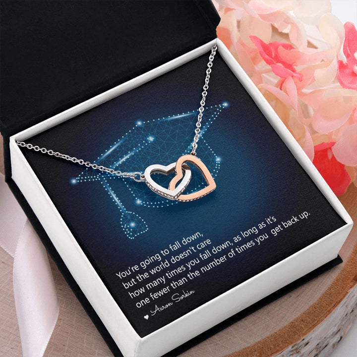 Happy Graduation | Dreams Do Come True - Interlocking Hearts Necklace