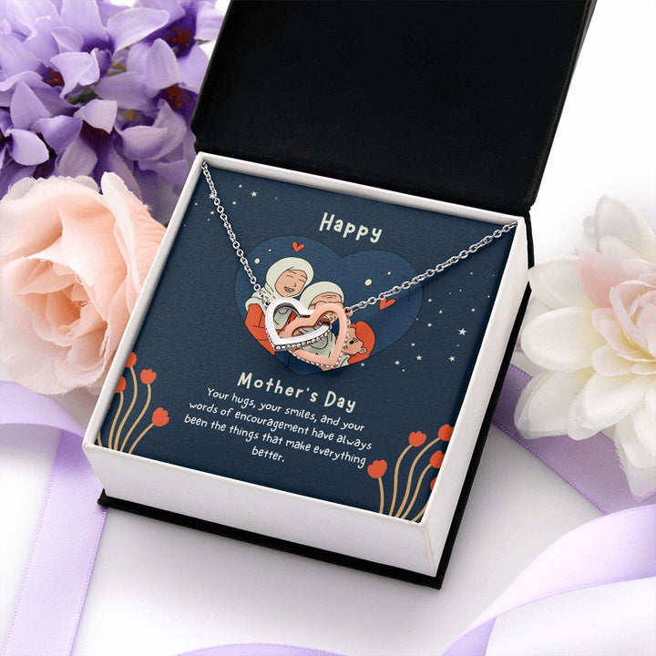 Happy Mother's Day | Your words of encouragement have always been a thing - Interlocking Hearts Necklace