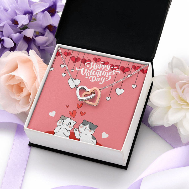 Valentine's Day | A Kiss & A Hug On This Day Of Love - Interlocking Hearts Necklace