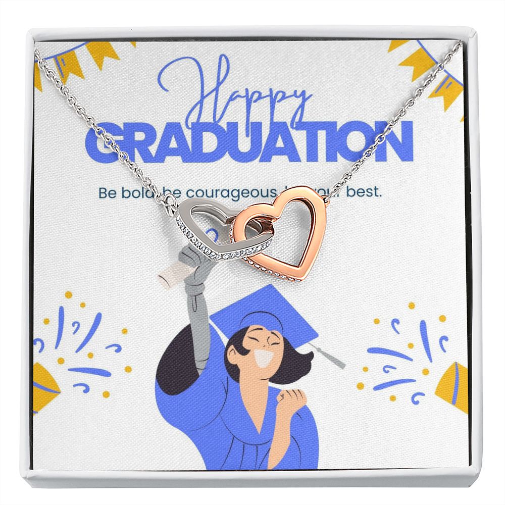 Happy Graduation | Your hard work has paid off - Interlocking Hearts Necklace