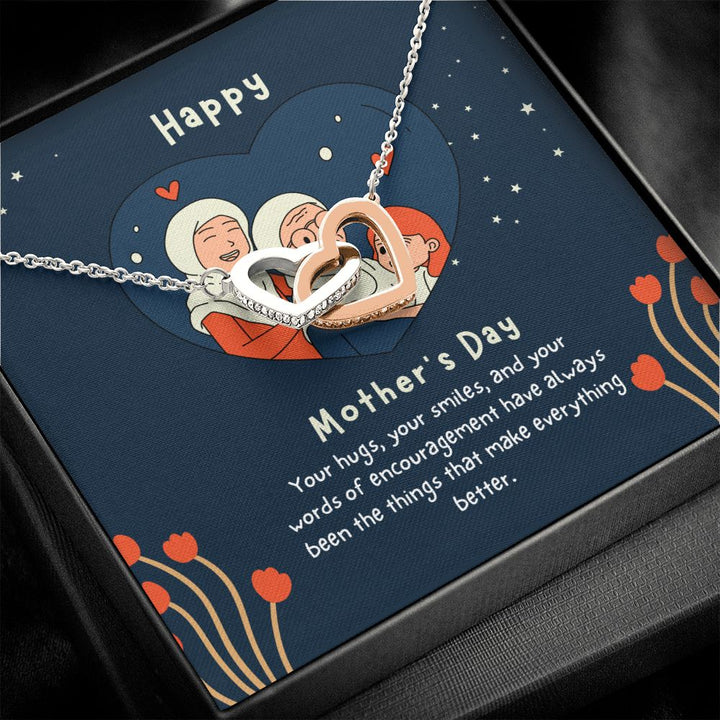 Happy Mother's Day | Your words of encouragement have always been a thing - Interlocking Hearts Necklace