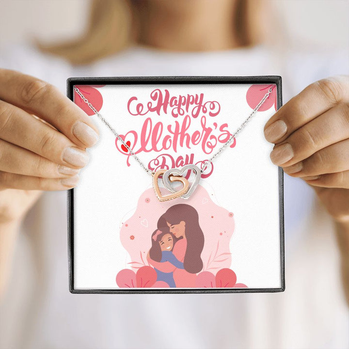 Happy Mother's Day | Thanks for always being my rock - Interlocking Hearts Necklace