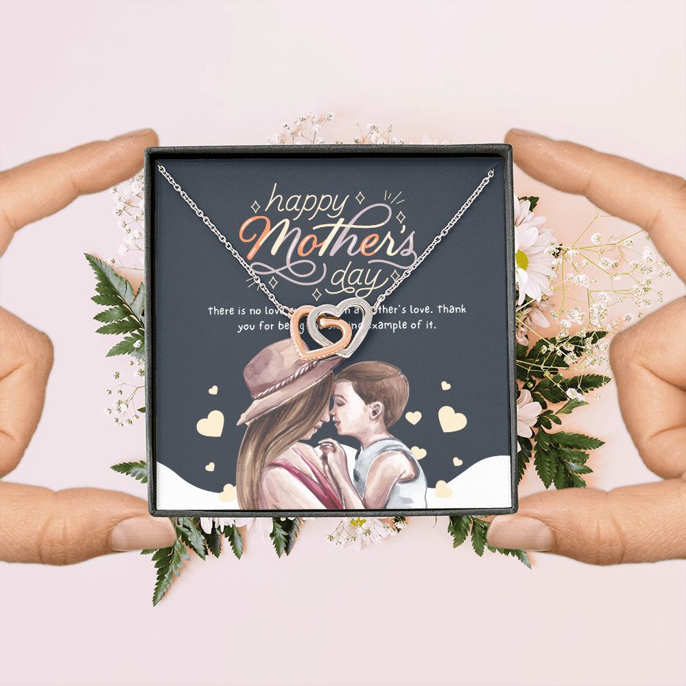 Happy Mother's Day | Thank you for being a good example - Interlocking Hearts Necklace