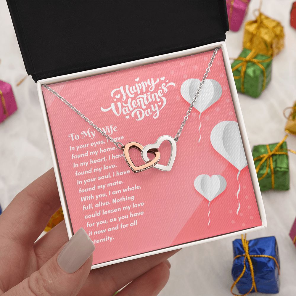 Happy Valentine's Day | Unending Love for You - Interlocking Hearts Necklace