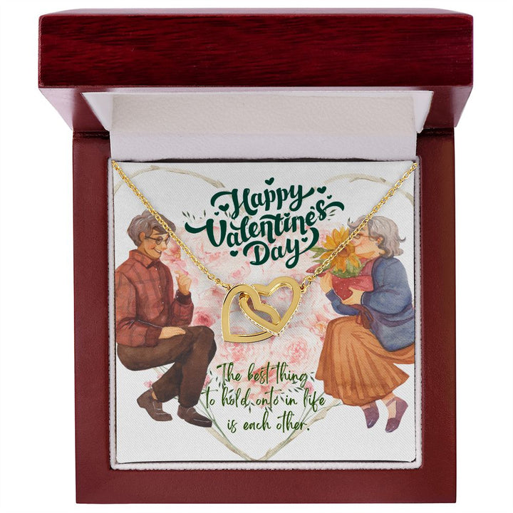 Valentine's Day | The Best Thing To Hold onto in Life is each other -  Interlocking Hearts Necklace
