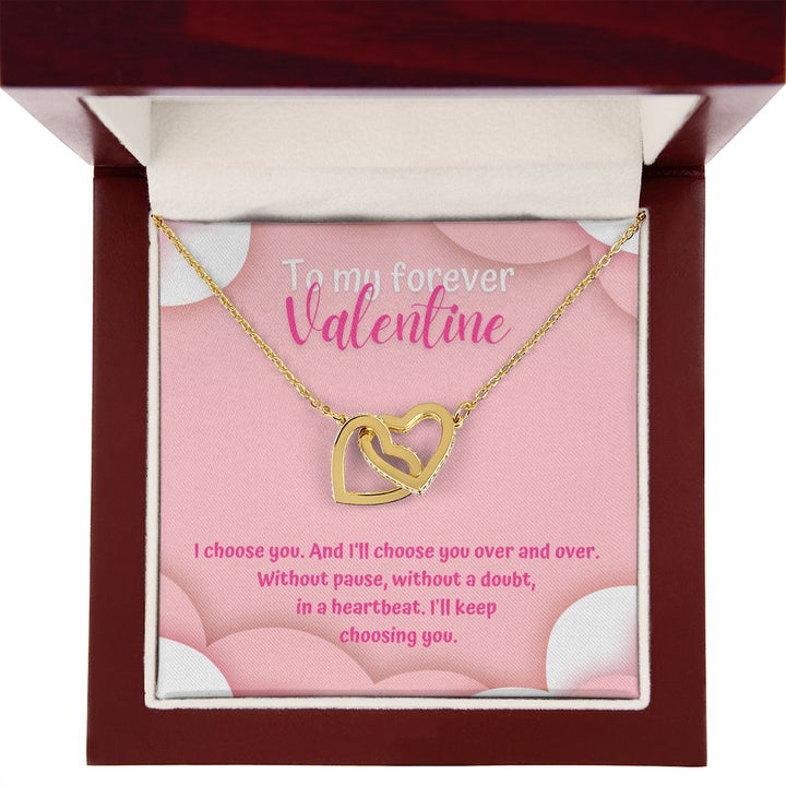 Valentine's Day | To My Forever Valentine - Interlocking Hearts Necklace