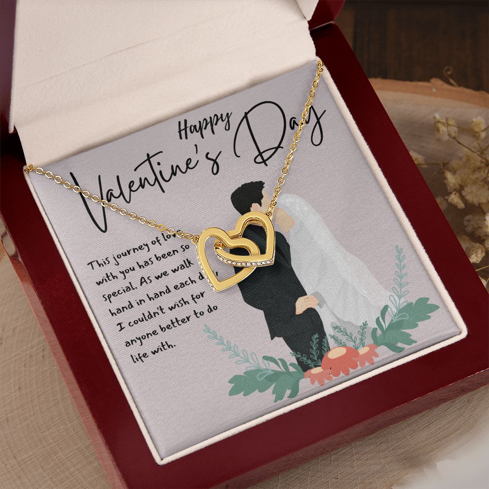 Happy Valentine's Day | This Journey of Love - Interlocking Hearts Necklace