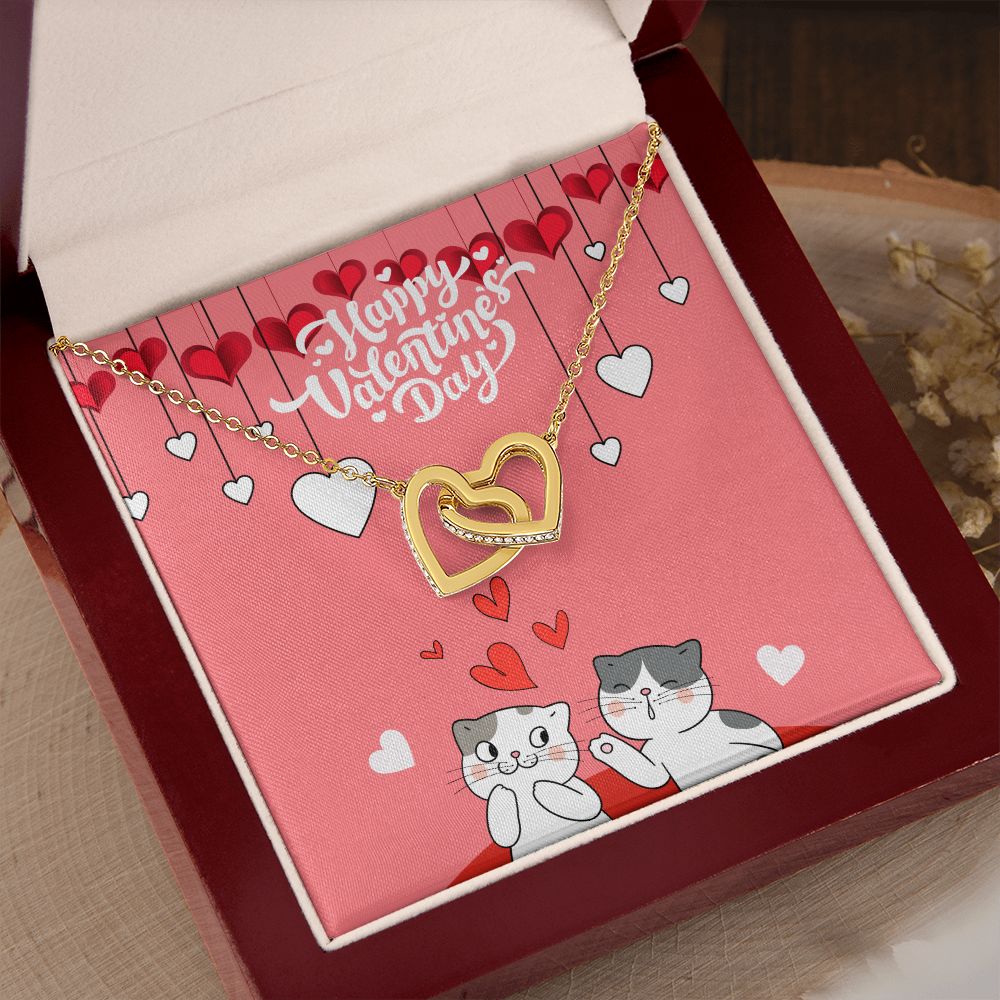 Valentine's Day | A Kiss & A Hug On This Day Of Love - Interlocking Hearts Necklace