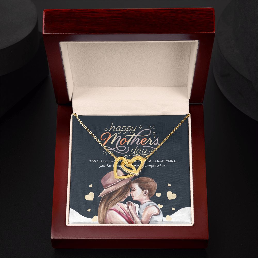 Happy Mother's Day | Thank you for being a good example - Interlocking Hearts Necklace