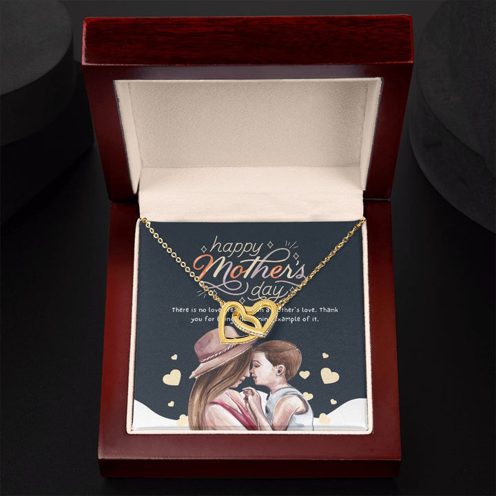 Happy Mother's Day | Thank you for being a good example - Interlocking Hearts Necklace