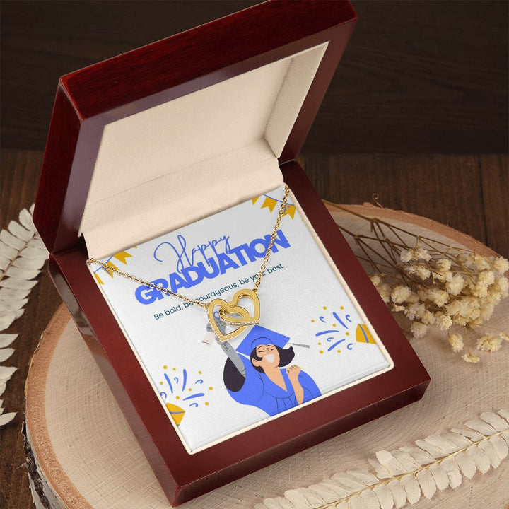 Happy Graduation | Your hard work has paid off - Interlocking Hearts Necklace