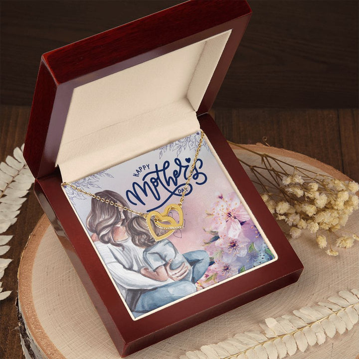Happy Mother's Day | The best mother ever - Interlocking Hearts Necklace
